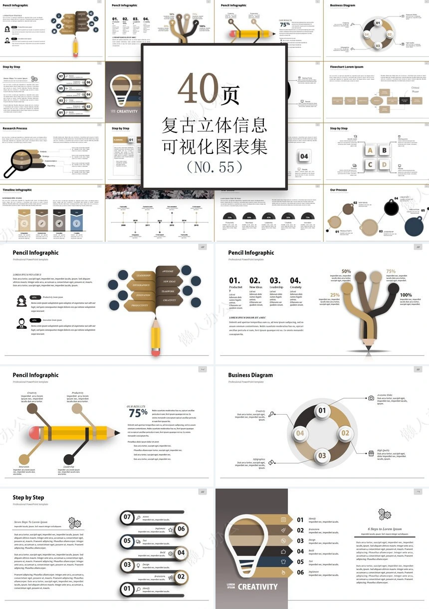 可视化通用PPT图表(16)