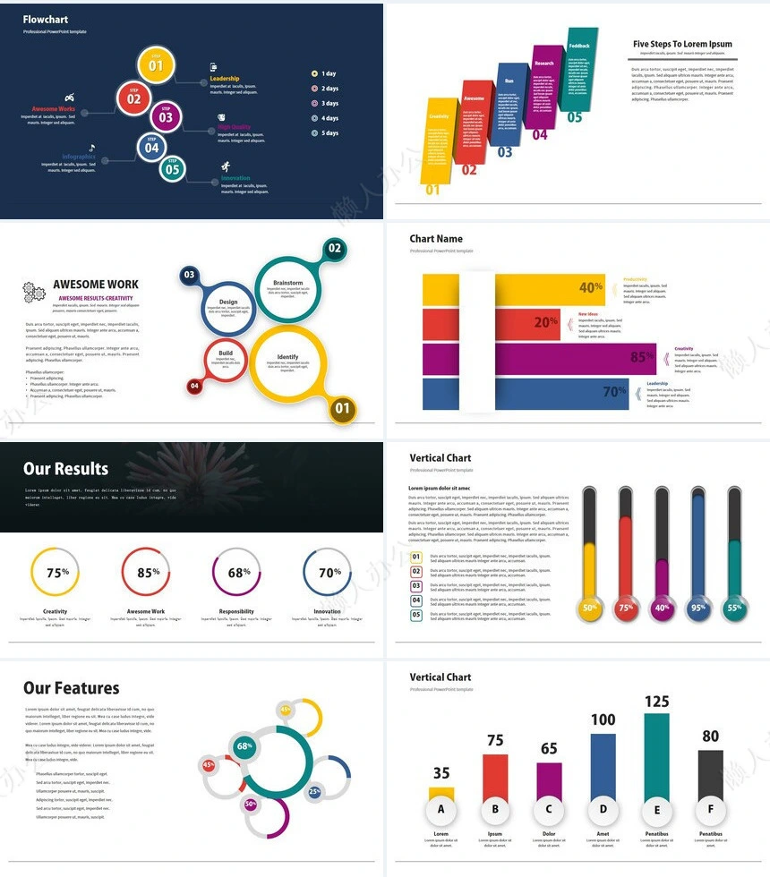 可视化通用PPT图表(18)