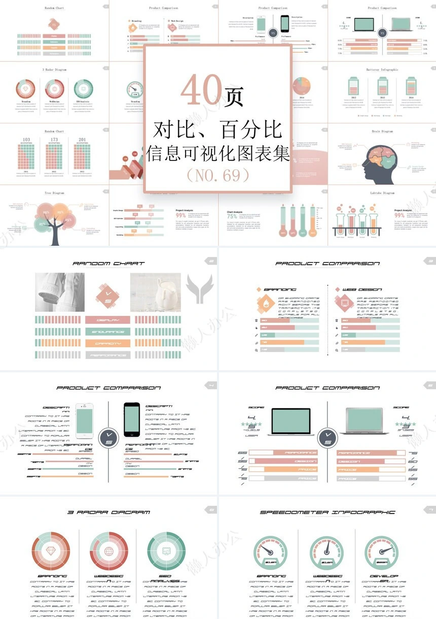 可视化通用PPT图表(19)