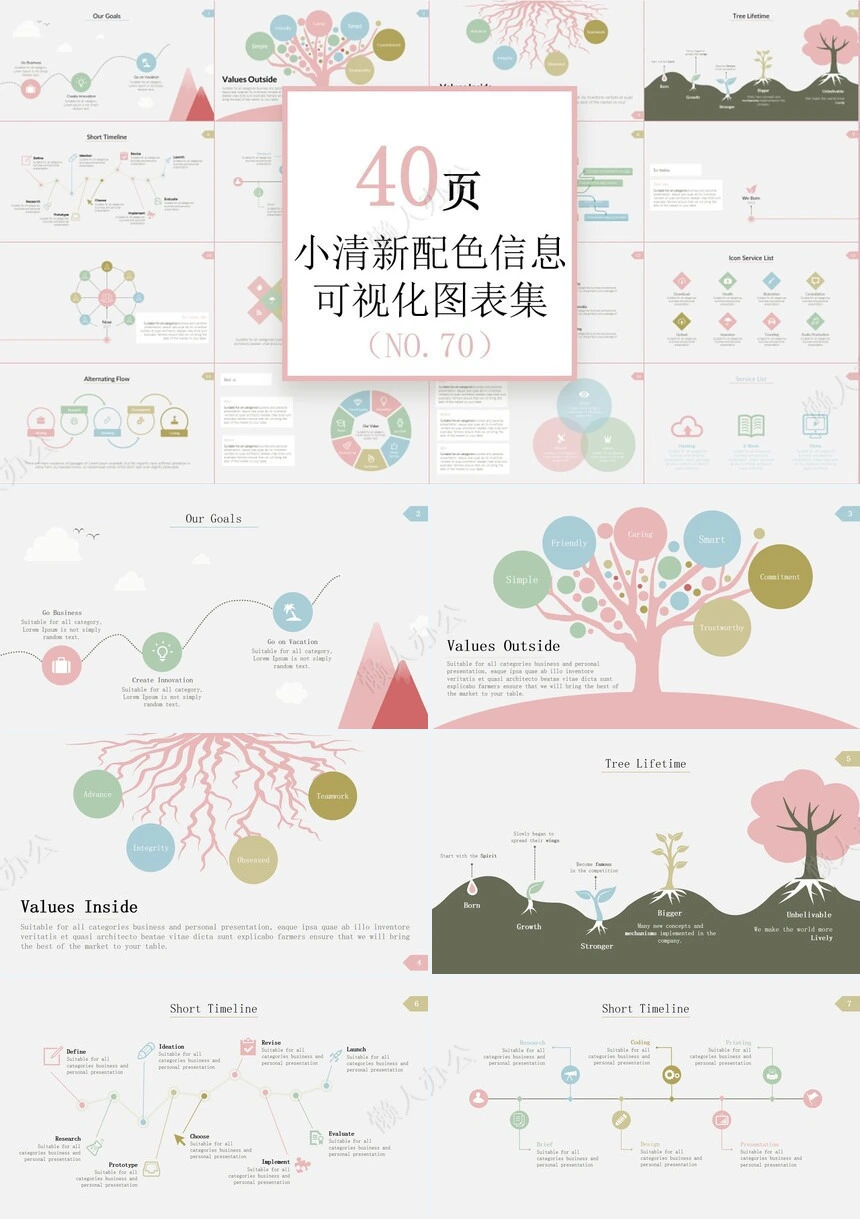 可视化通用PPT图表(20)