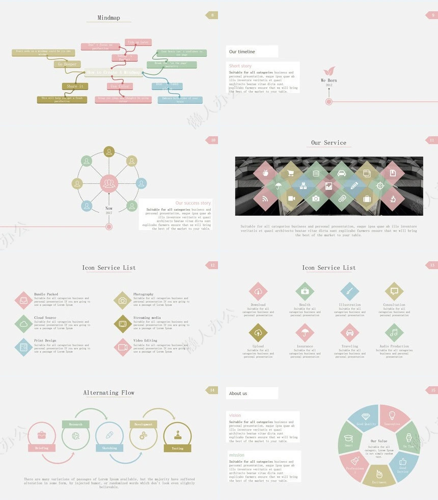 可视化通用PPT图表(20)