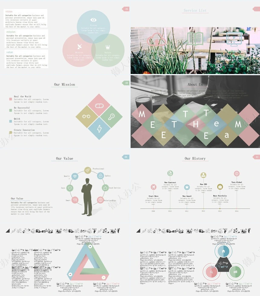 可视化通用PPT图表(20)