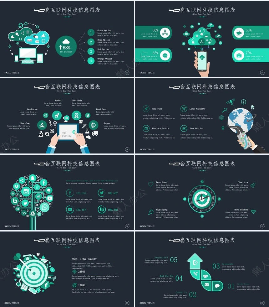 可视化通用PPT图表(23)