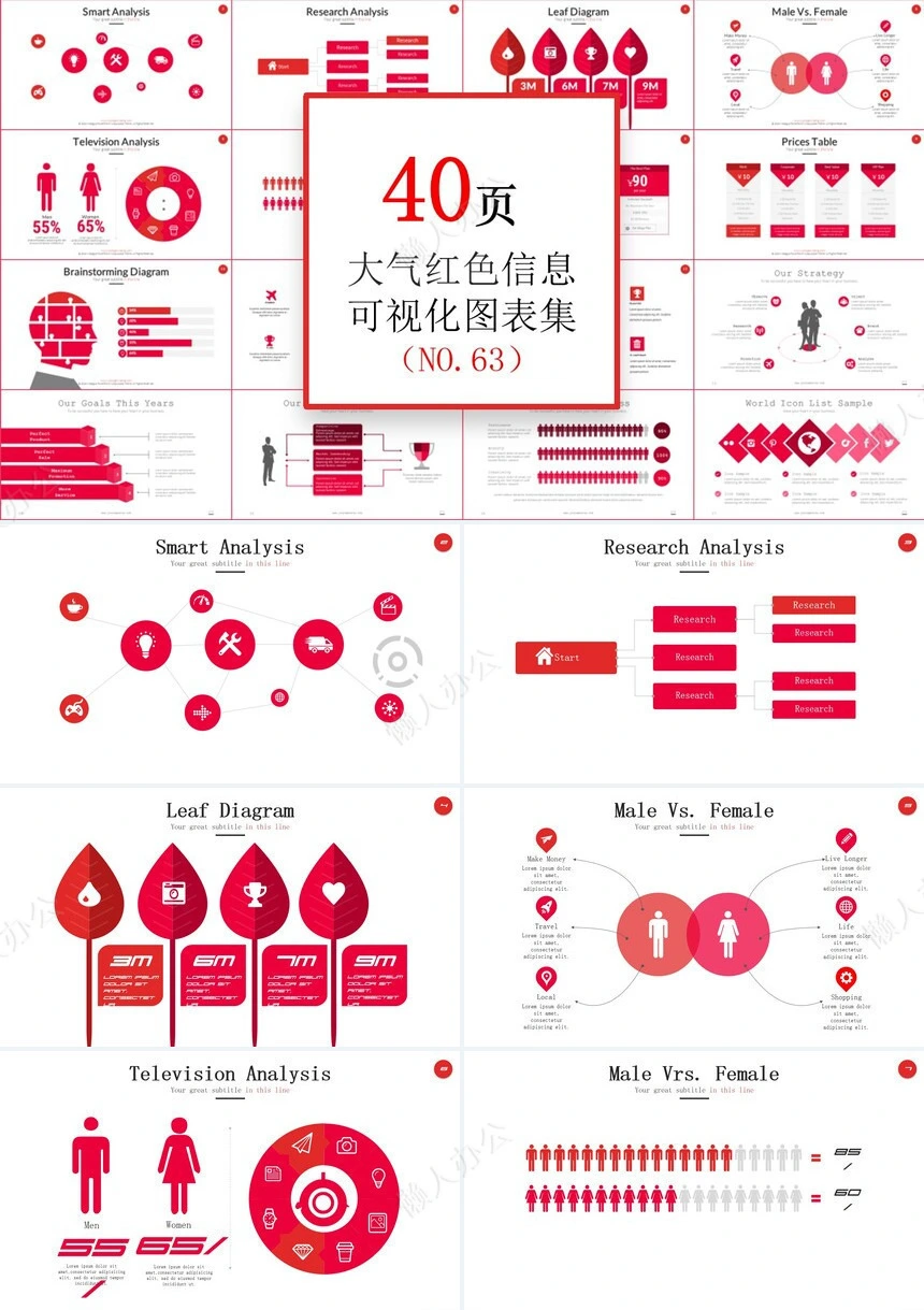 可视化通用PPT图表(32)