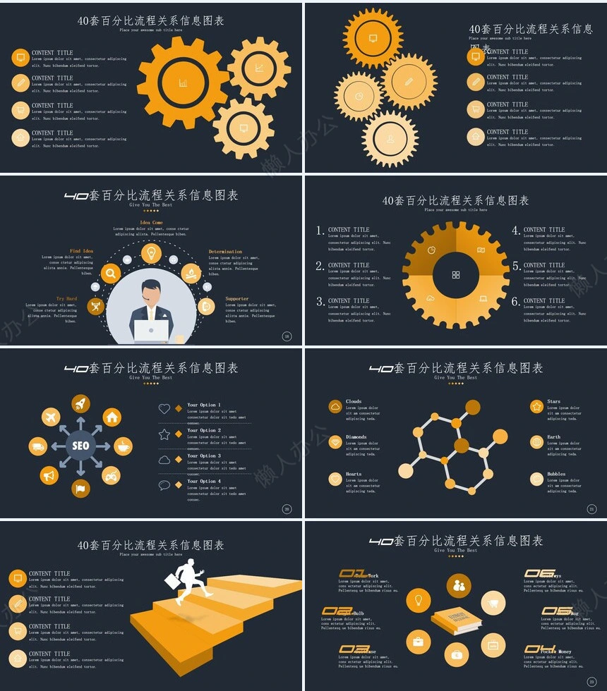 可视化通用PPT图表(34)