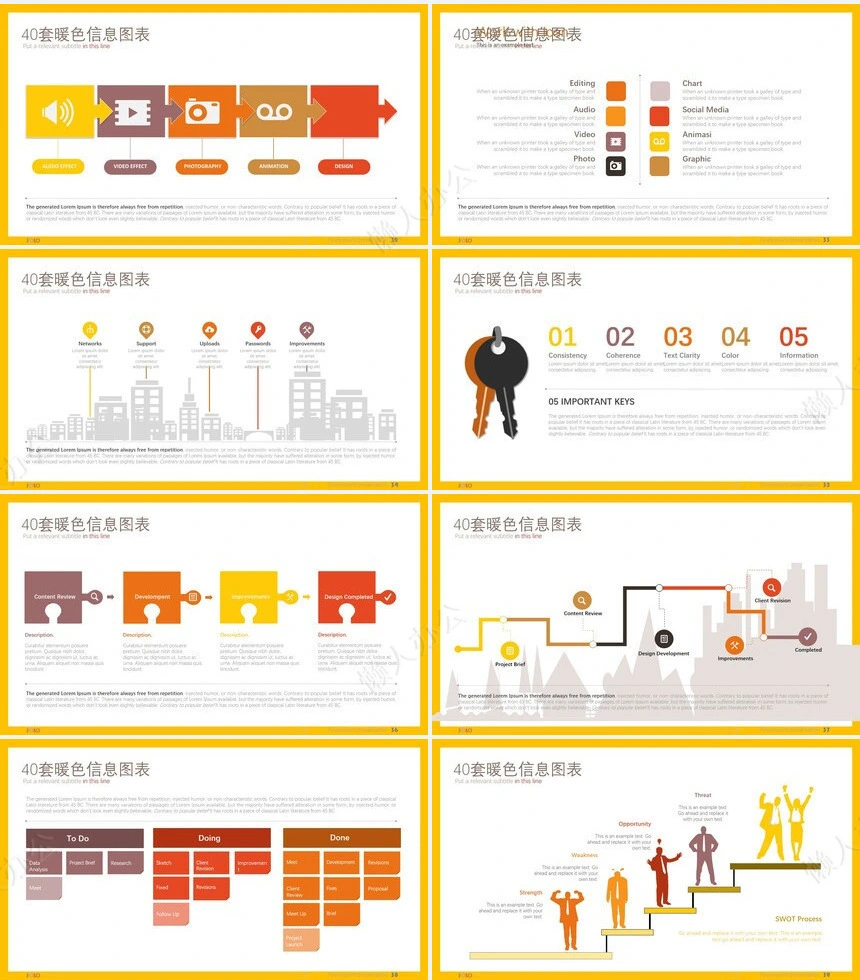 可视化通用PPT图表(36)