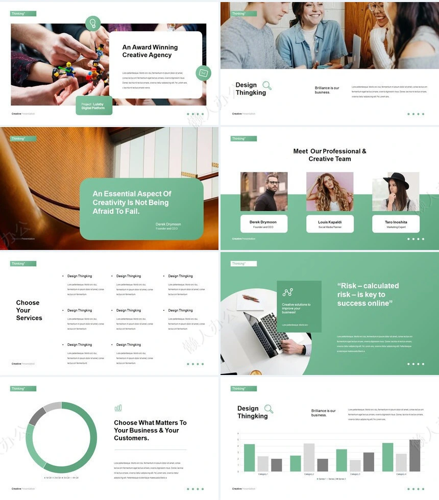 时尚欧美商业计划书广告策划通用PPT模板