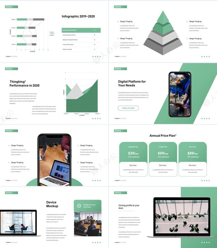 时尚欧美商业计划书广告策划通用PPT模板