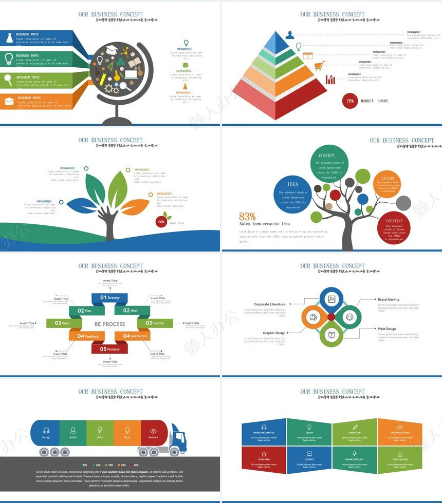 可视化通用PPT图表(41)