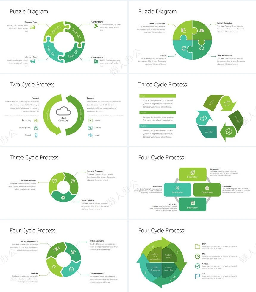 可视化通用PPT图表(44)