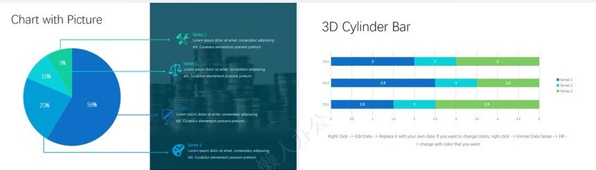 可视化通用PPT图表(9)