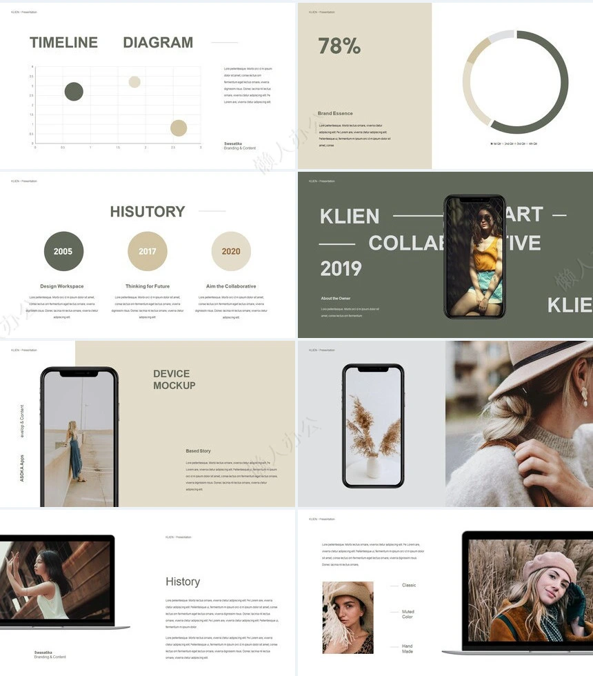 时尚欧美服装奢侈品高端品牌宣传通用PPT模板