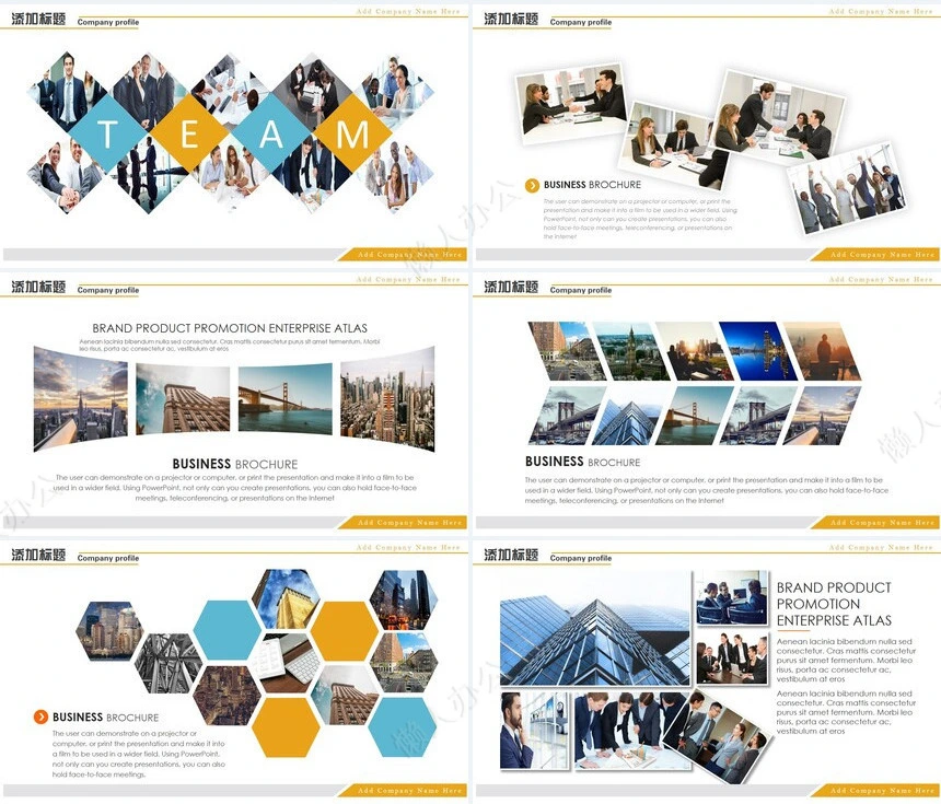 企业宣传通用PPT模版(4)