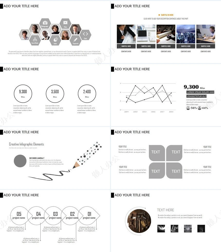 时尚欧美轻奢品牌商业计划书项目简介PPT模板