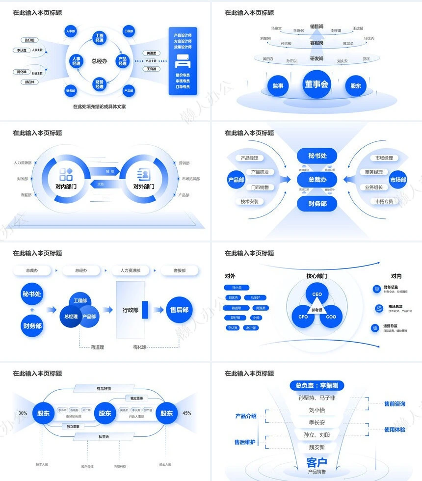 互联网逻辑通用PPT模版(6)