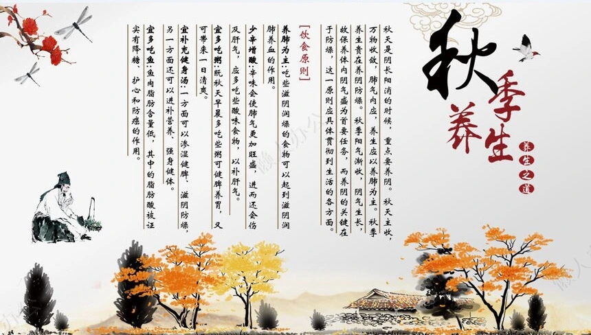 秋季养身通用PPT模版(45)