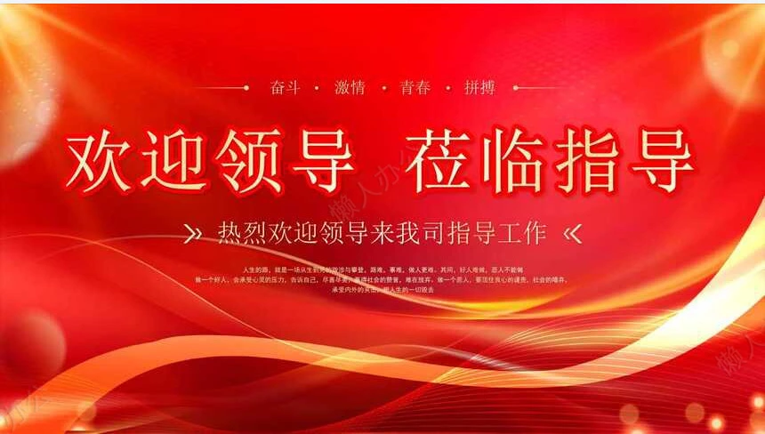 热烈欢迎领导通用PPT模版(6)