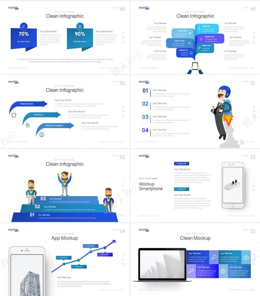 时尚高端商务欧美风商业计划书通用