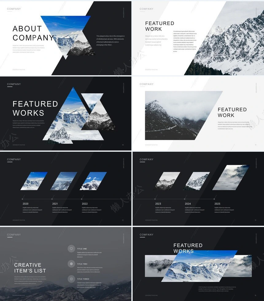 时尚高级品牌宣传通用PPT模板