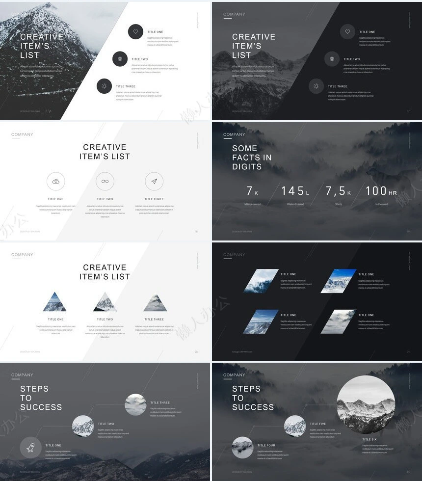 时尚高级品牌宣传通用PPT模板