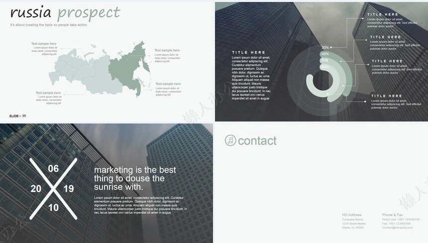 杂志风商务图片相册商业计划书项目简介PPT模板