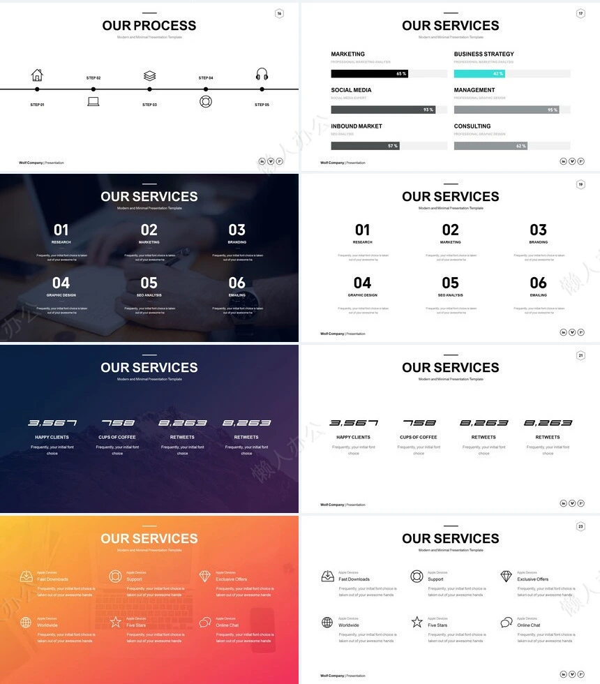 杂志风通用PPT模板