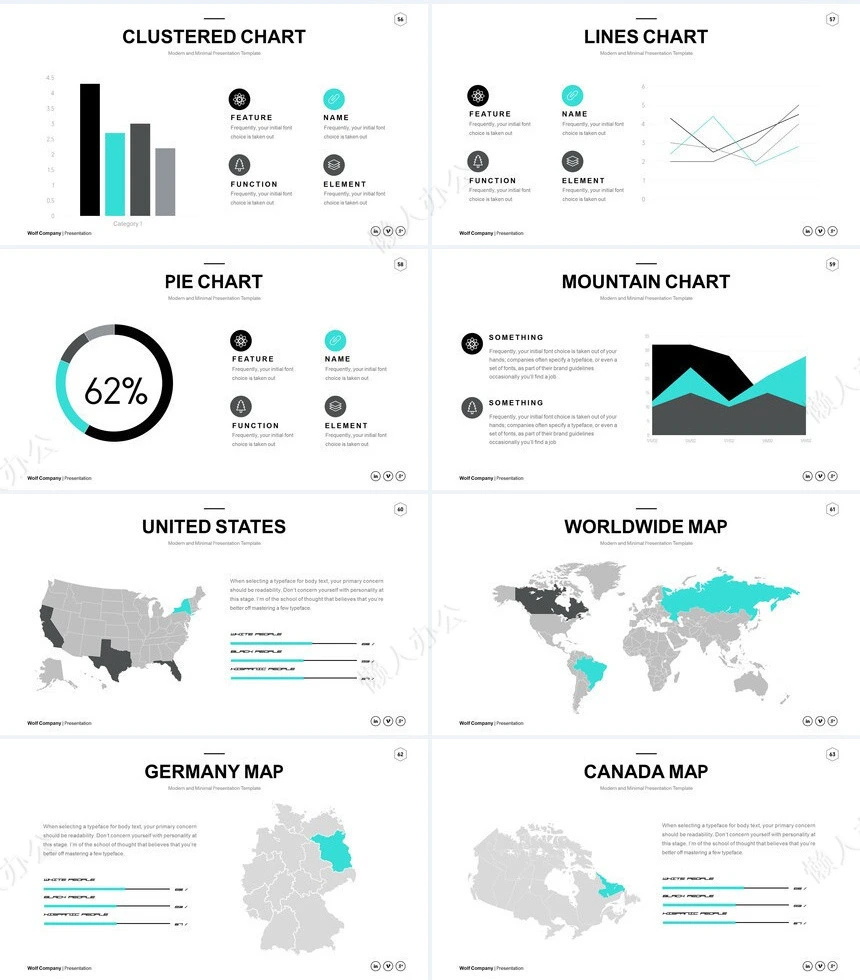 杂志风通用PPT模板