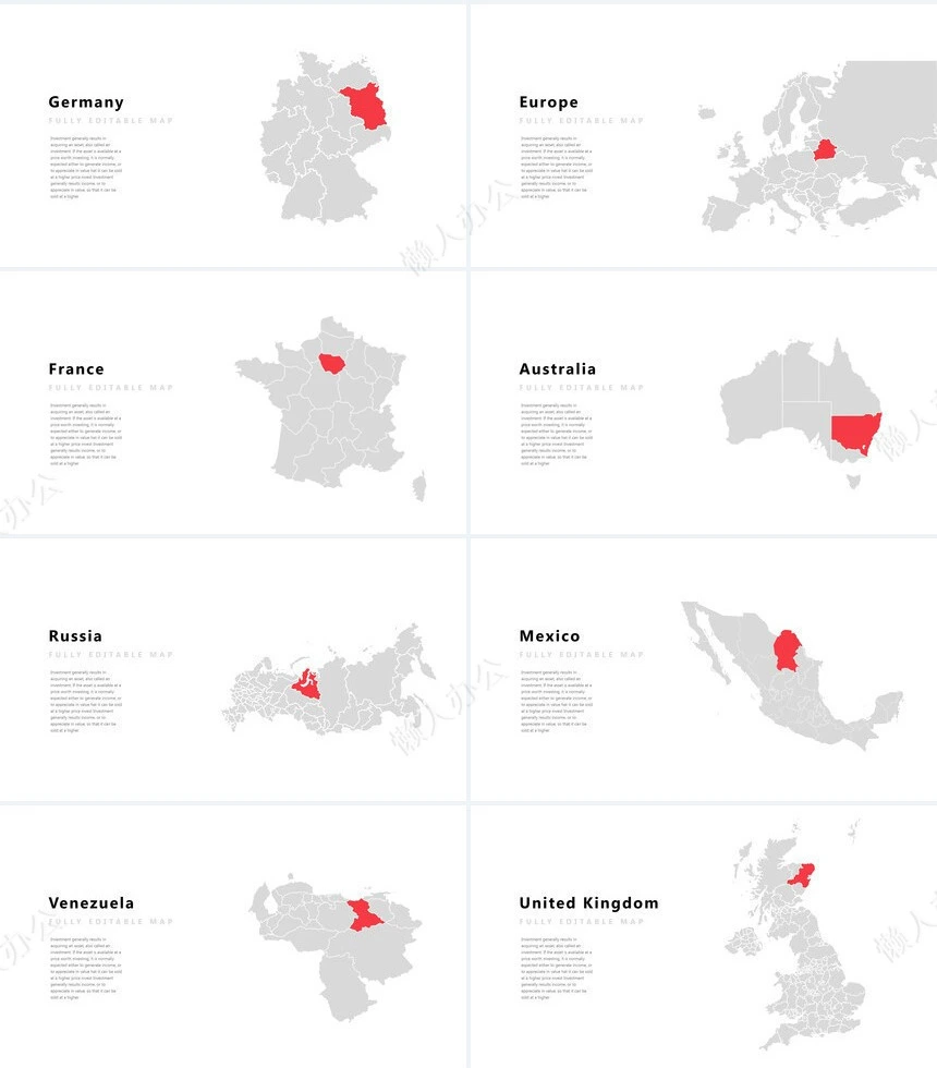 欧美商务瑜伽健身户外运动通用PPT模板