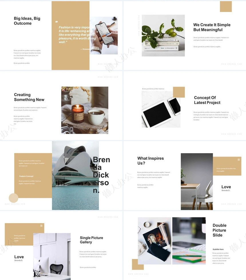 欧美商务瑜伽健身户外运动通用PPT模板PPT模板