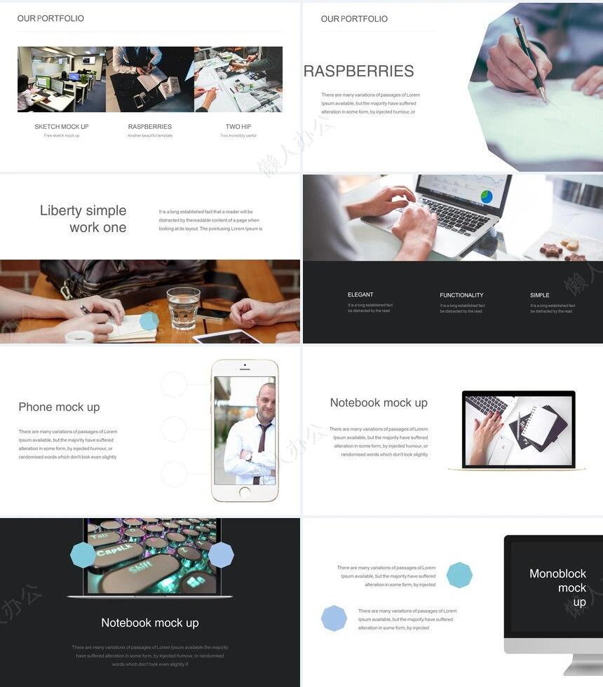 欧美商务风商业计划书项目简介PPT模板