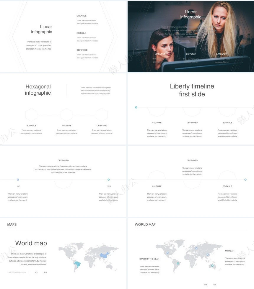 欧美商务风商业计划书项目简介PPT模板