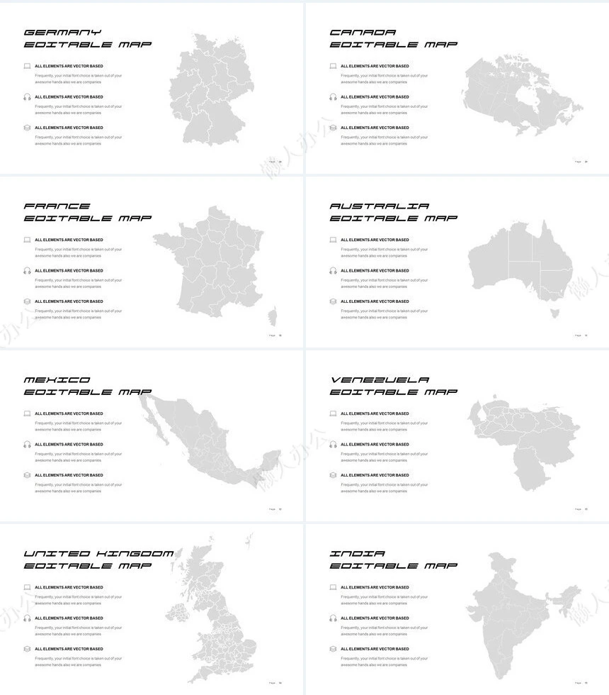 欧美时尚图型表格数据广告策划摄影设计品牌宣传PPT模板