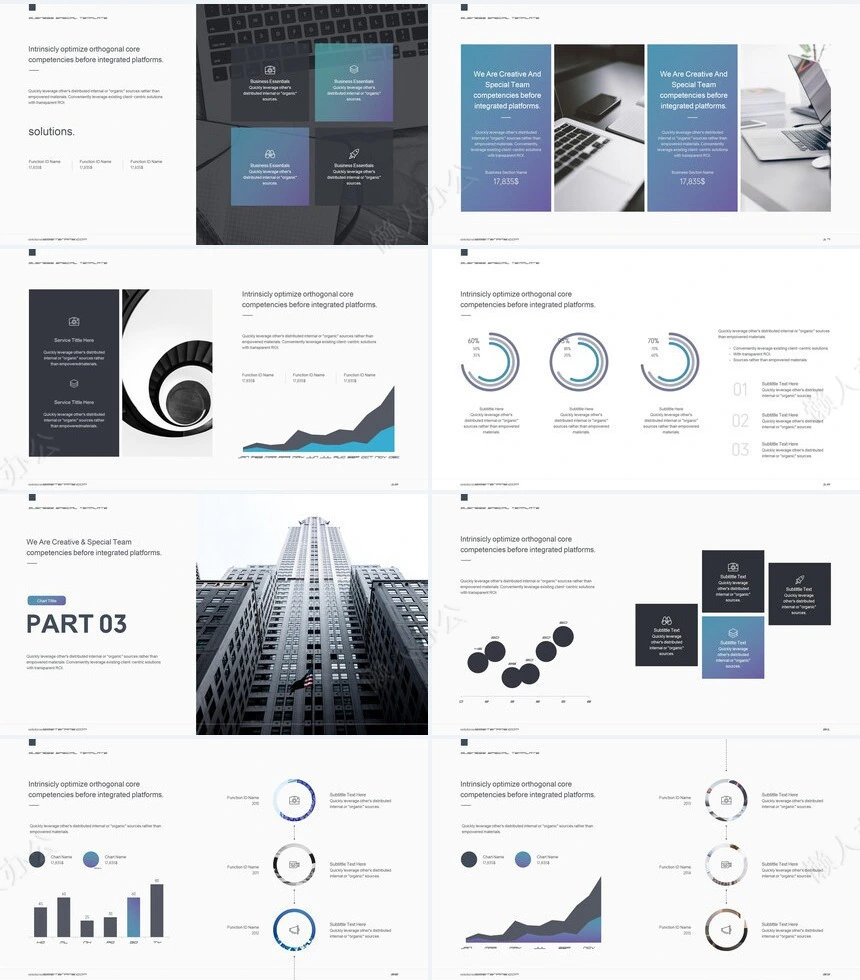 灰色冷峻风公司介绍项目简介通用PPT模板
