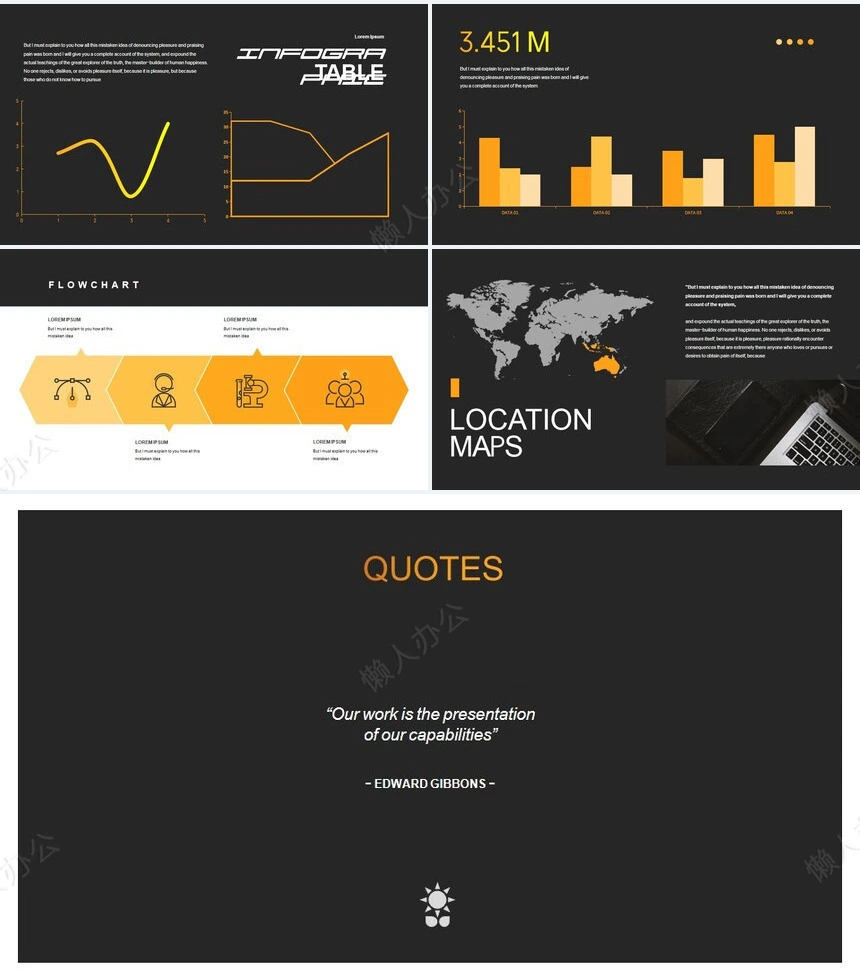 灰黄高级配色商业计划书项目简介通用PPT模板
