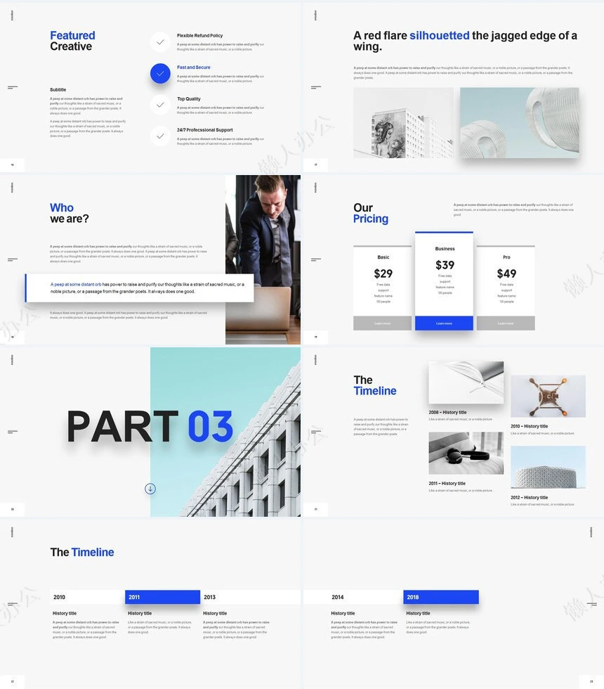 简约时尚商务风广告策划设计摄影通用PPT模板