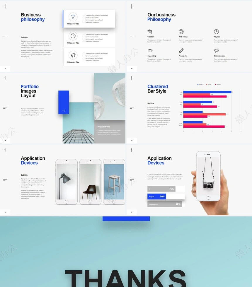 简约时尚商务风广告策划设计摄影通用PPT模板