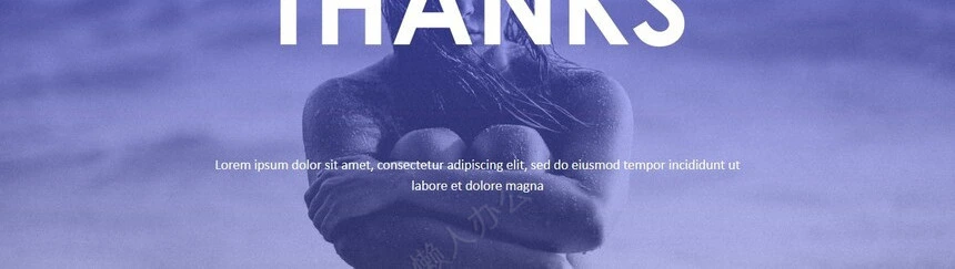 蓝色欧美杂志风表格数据通用PPT模板