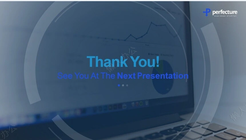 蓝色欧美风数据表格商业计划书通用PPT模板