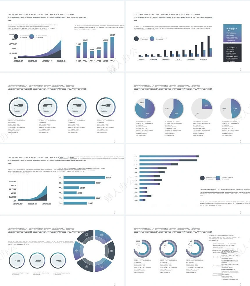 蓝色简约大气公司简介商业计划书PPT模板