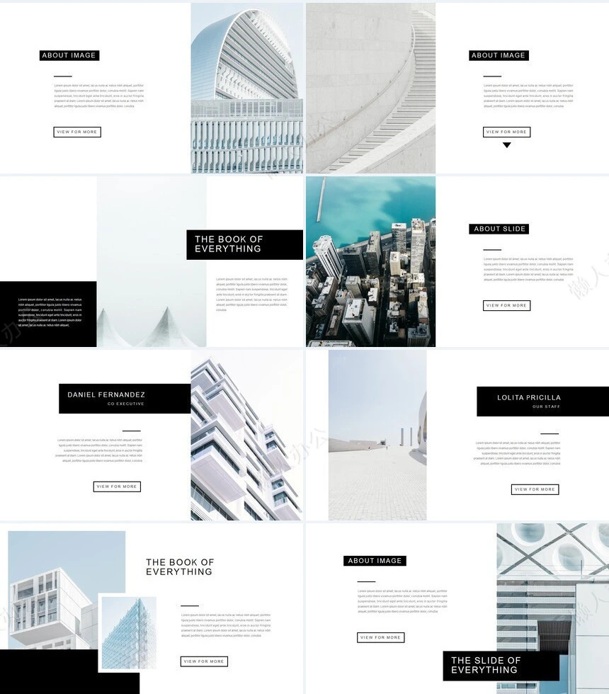 轻奢商务公司简介商业计划书PPT模板相册图片