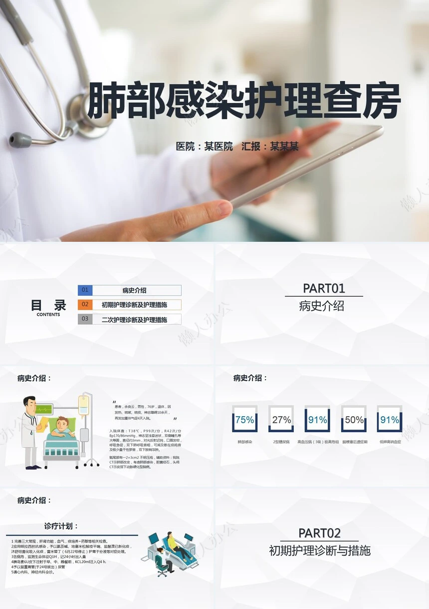 肺部感染护理查房