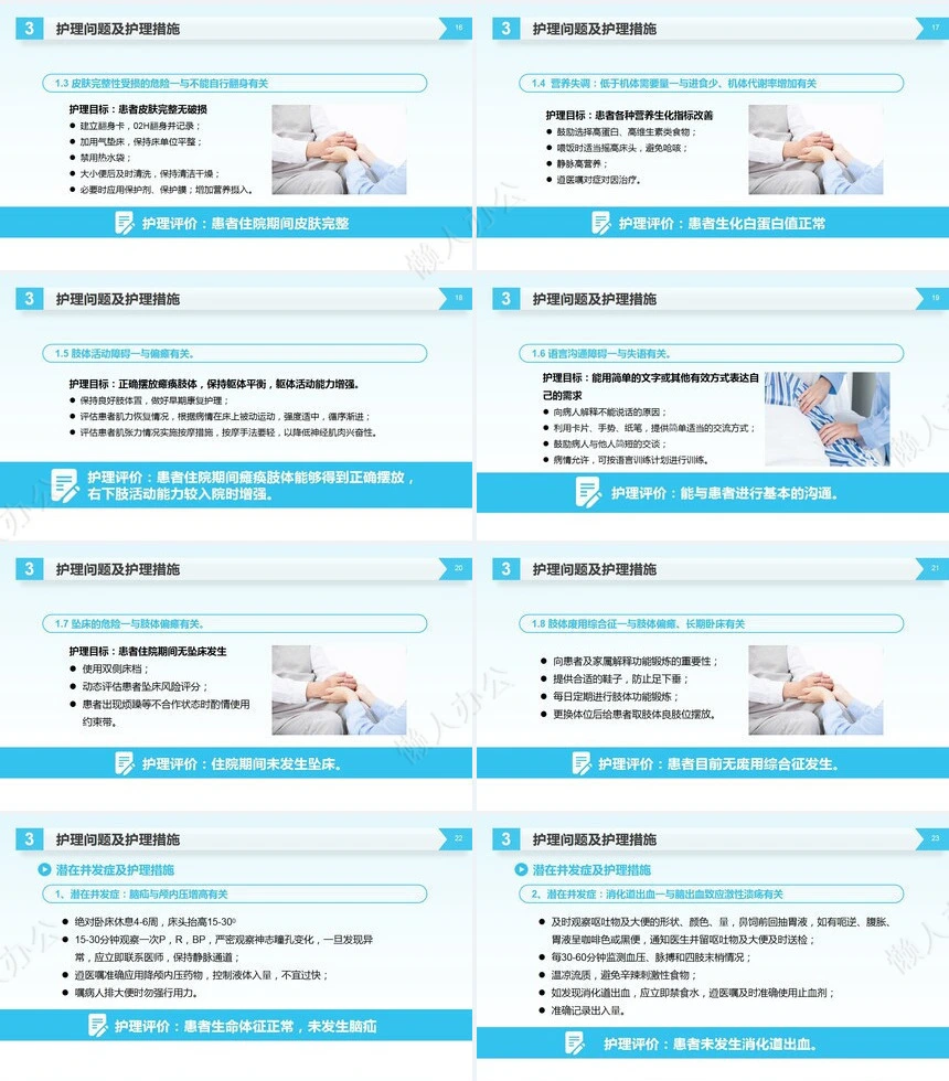 脑出血护理查房医学医疗PPT模板