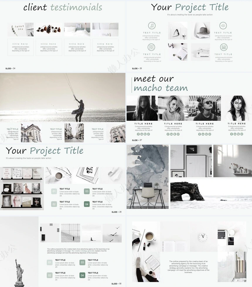 高楼大厦背景数据表格通用PPT模板