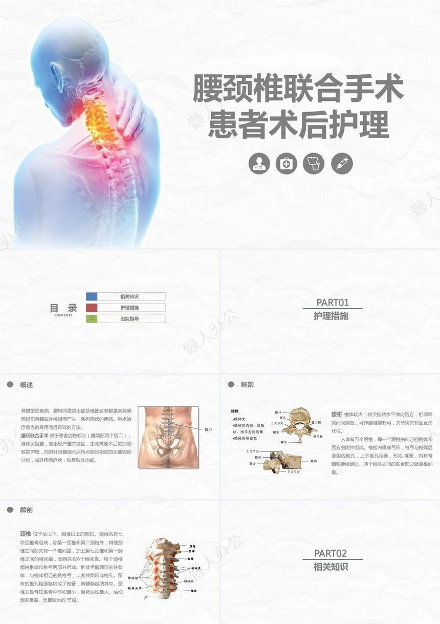 腰颈椎联合手术患者术后护理课件