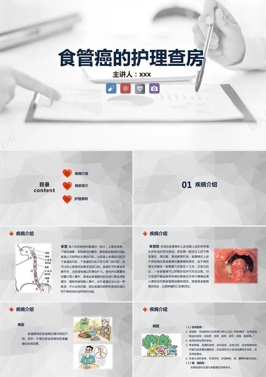 食管癌的护理查房知识课件