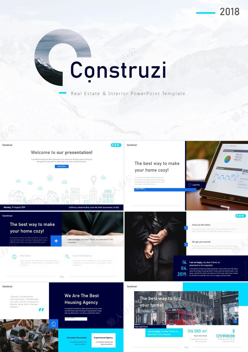 高端大气简约欧美风商业计划书公司宣传通用PPT模板