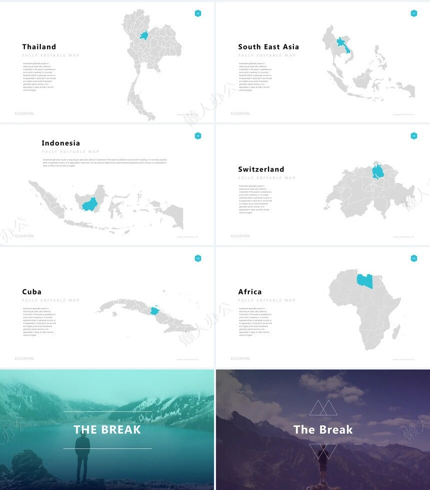 高端欧美广告策划摄影设计品牌宣传PPT模板