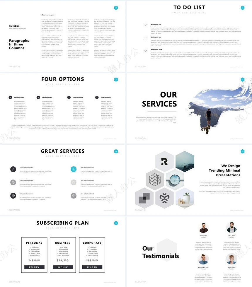 高端欧美广告策划摄影设计品牌宣传PPT模板