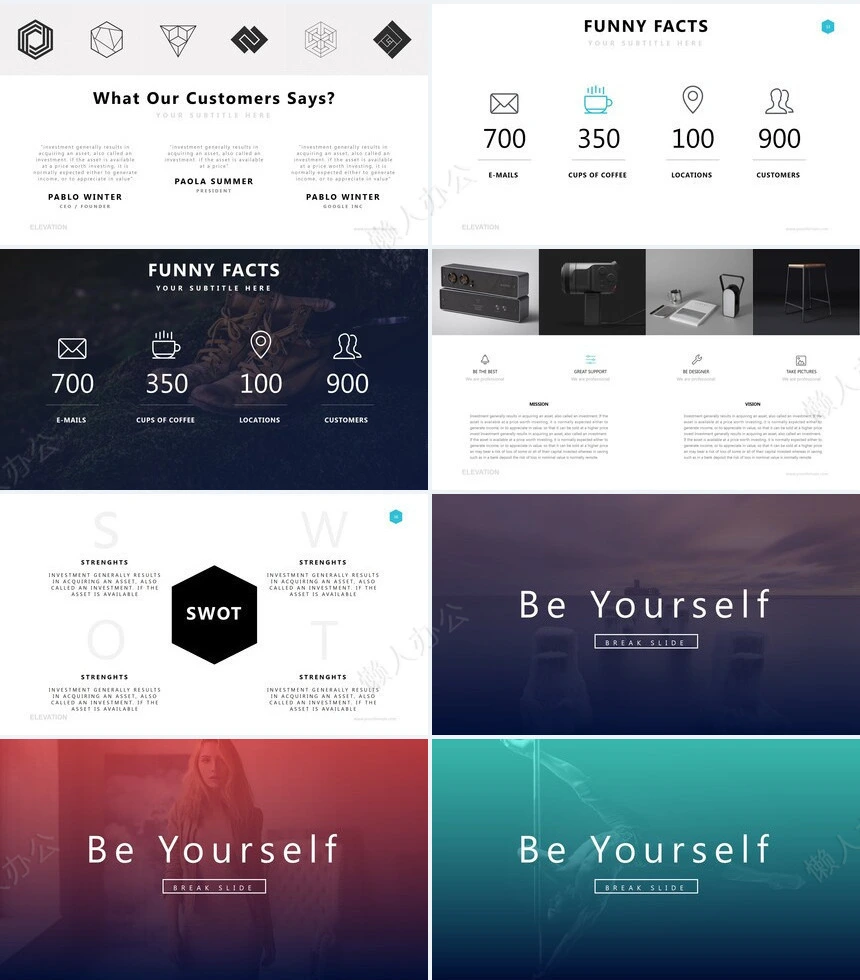 高端欧美广告策划摄影设计品牌宣传PPT模板