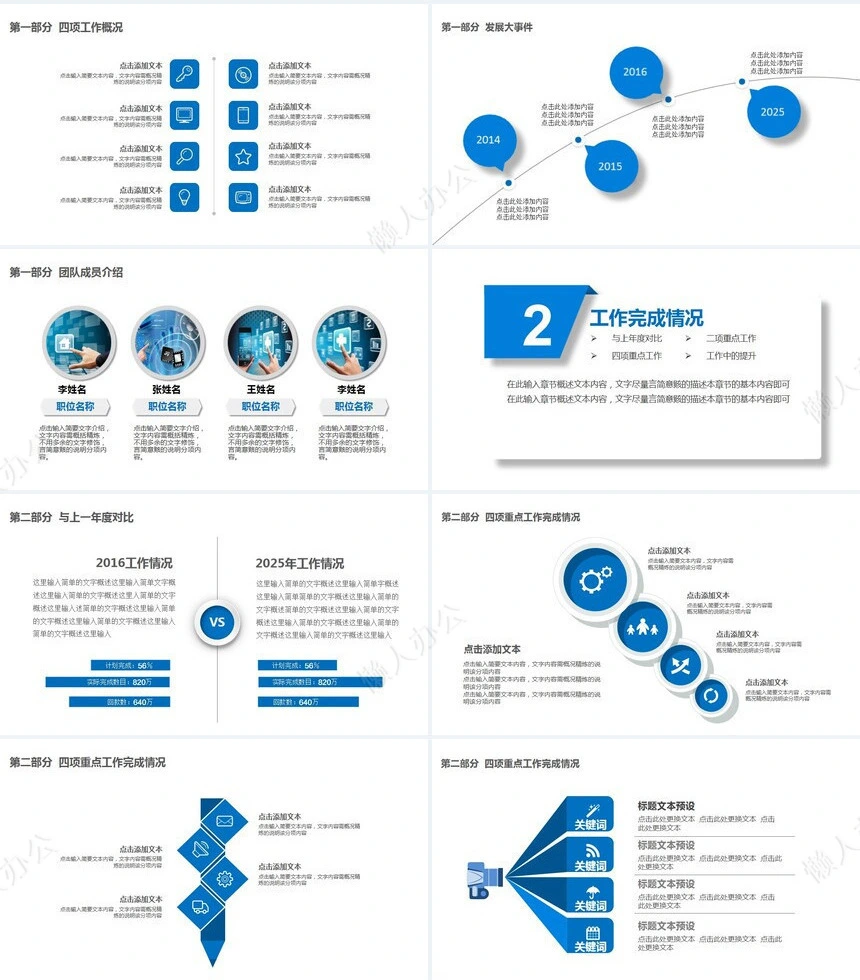 医疗医学工作总结汇报通用PPT模板(142)